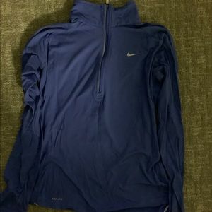 Blue Nike Dry Fit Zip Up